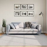  Tepih HUARTE kratkih vlakana mekani i perivi sivi 200x200 cm | Eponuda.com