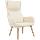 The Living Store Stol za sproščanje kremno bel žamet - Stol Za Sproščanje, (21420528) | Shoptok.si