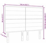  LED glava kreveta s LED trakama Svijetlo siva 144 cm tkanina | shoptok.hr