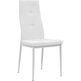 Maison Chic Jedilni stoli - Vzorci stoli 4 kosi belo umetno usnje A643, (22031849) Cene