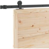vidaXL Drsna vrata Rjava 80 x 208 cm Trdna borovina | Shoptok.si