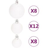  Set božićnih kuglica od 108 komada crvene i bijele | shoptok.hr