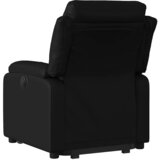  Naslonjač na podizanje od umjetne kože crni | shoptok.hr