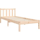  Okvir za krevet s uzglavljem 100x200 cm od masivnog drva | shoptok.hr