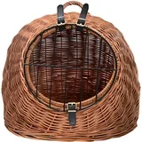 košara, medene barve - D 50 x Š 40 x V 44 cm