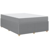 vidaXL Posteljni okvir z vzmetnico Svetlo siva 140 x 200 cm blago, (5000125853) | Shoptok.si