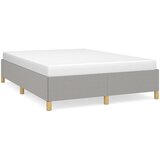 Maison Chic Posteljni okvir - Dvoposteljna postelja - Zakonska postelja brez vzmetnice svetlo siv 140x190 cm blago-J12498, (21769453) | Shoptok.si