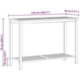  Vrtna konzola Svijetla akacija 110 x 40 x 75 cm | shoptok.hr