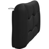  Jastuk za uzglavlje Hvar crni 140 cm od umjetne kože | Eponuda.com