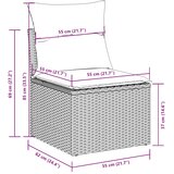  8-dijelni set vrtnih sofa od poliratana s jastucima svjetlosivi | shoptok.hr