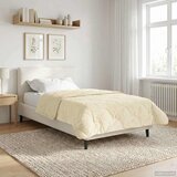 Zimska pokrivača Krema 140 x 200 cm Mikrofibra i teddy flis | Eponuda.com