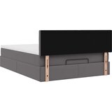  Otomanski krevet s madracima i LED sivi 140x190cm umjetna koža | shoptok.hr