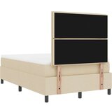 Box Postelja z vzmetnico bež 120x200 cm Tkanina, (22083630) | Shoptok.si