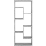 vidaXL Zidna polica siva boja betona 36 x 16 x 90 cm od iverice | shoptok.hr