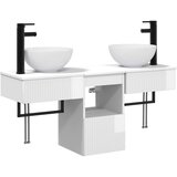  Set namještaja za kupaonicu 3 kom. Bijela visokog sjaja 40 x 41 x 56 cm | Shoptok.si