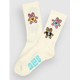 A-Lab Scare Bears Crew Nogavice off white | Shoptok.si