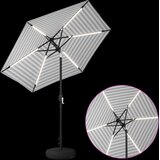  Suncobran za vrt s LED svjetlima i postoljem 230 x 230 cm | Shoptok.si