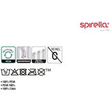 Rideau de douche spirella Ricco textile blanc 180X200