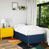 Maison Chic Posteljni okvir - Enojna postelja - Postelja za odrasle brez vzmetnice Modra 80x200 cm Tkanina-J7399, (21769544) | Shoptok.si
