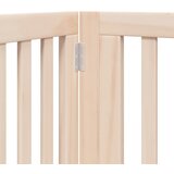  Vrata za pse s vratašcima 8 panela sklopiva 640 cm drvo topole Smeđa 80 x 60 x 2 cm | shoptok.hr