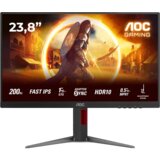  MONITOR AOC Gaming 24G4HA 24" 200Hz Fast IPS, 1920x1080 FHD, 0.5ms MPRT / 1ms GtG, 1000:1, 178/178, 2xHDMI 2.0 / DP 1.4 / Audio Out + 2x2W, Full Ergo, | Eponuda.ba