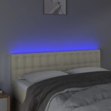  LED uzglavlje krem 144 x 5 x 78/88 cm od umjetne kože | shoptok.hr