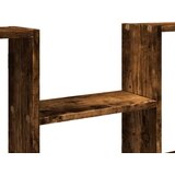 vidaXL Stenska polica dimljeni hrast 99x15x60 cm inženirski les | Shoptok.si