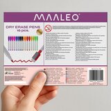 Maaleo markeri za suho brisanje - set od 16 | shoptok.hr