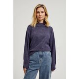 Moodo Women's turtleneck sweater - purple