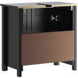 Kupaonski ormarić za umivaonik BERG crni 60x34x59 cm borovina | shoptok.hr