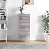 vidaXL Komoda siva sonoma 34,5x34x90 cm inženirski les Cene