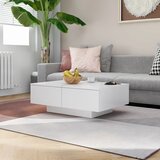  Stolić za kavu bijeli 90 x 60 x 31 cm od konstruiranog drva | shoptok.hr