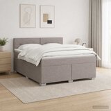  s box springom, madracem i LED-om Sivosmeđa 140 x 200 cm | shoptok.hr