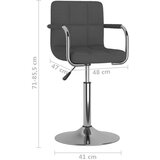 vidaXL Jedilni stol temno sivo blago, (20940163) | Shoptok.si