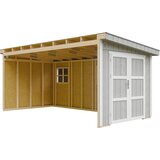 Timbela Vrtna hišica vrhunske kakovosti 11,47 m² - V231x248x530 cm - Brez tal in stranske stene - M940B-TUNDRA GREY, (5000117267) Cene