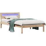 vidaXL Konstrukcija postelje Rjava 75 x 190 cm Masivno borovo les | Shoptok.si