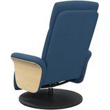  Naslonjač od tkanine s osloncem za noge plavi | shoptok.hr