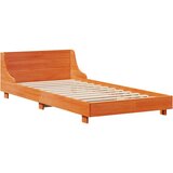  Posteljni okvir brez vzmetnice voščeno rjav 75x190 cm borovina | Shoptok.si