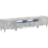  5-dijelni LED TV ormarić Betonska siva Konstruirano drvo | shoptok.hr