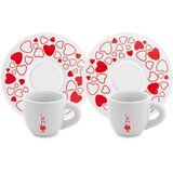 Bialetti Set 2 Tassen Moka Herz inkl. Untertassen | shoptok.hr