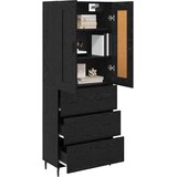  Highboard s ladicama 2 pcs Crni hrast Konstruirano drvo | Eponuda.ba