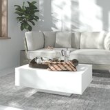 Stolić za kavu bijeli 85 x 55 x 31 cm od konstruiranog drva | shoptok.hr