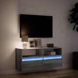  Zidni TV ormarić s LED svjetlima siva boja hrasta 100x31x45 cm | shoptok.hr