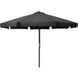  Zunanji senčnik z lesenim drogom 330 cm antraciten | Shoptok.si