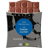 Zotter Schokoladen Bio Quadratur des Kreises s 50% mlečne čokolade z datljevim sladkorjem