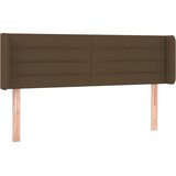  Uzglavlje s ušima tamnosmeđe 147x16x78/88 cm od tkanine | shoptok.hr