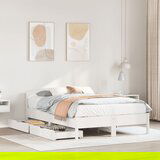 vidaXL Okvir kreveta bez madraca bijeli 150x200 cm od masivne borovine | shoptok.hr