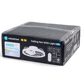 Aigostar LED prigušiva stropni ventilator LED/40W/230V 2700-6500K + daljinski upravljač beli | Eponuda.com