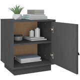  Nočna omarica siva 40x34x45 cm trdna borovina, (20730780) | Shoptok.si
