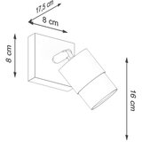  Stenska svetilka NERO črna/krom, (21347361) | Shoptok.si